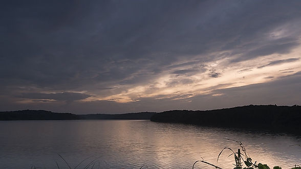夏の夕刻の狭山湖２  Sunset in late afternoon 2